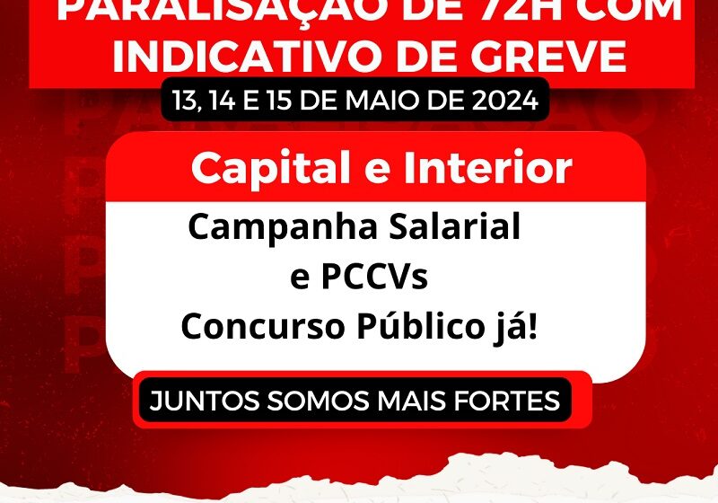 Servidores da Saúde da Bahia anunciam paralisação de 72 horas nesta segunda; em Itabuna sindicato convoca assembleia para decidir estado de greve