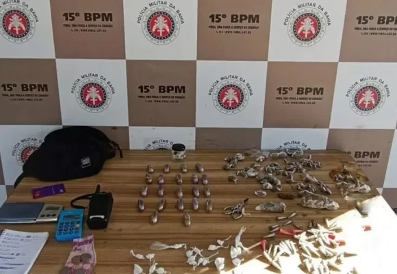 PM prende homem com maconha, cocaína e haxixe no Califórnia