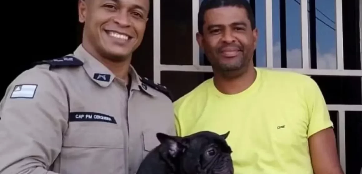 Policiais resgatam cachorro que foi furtado e trocado por pedras de crack em Itabuna